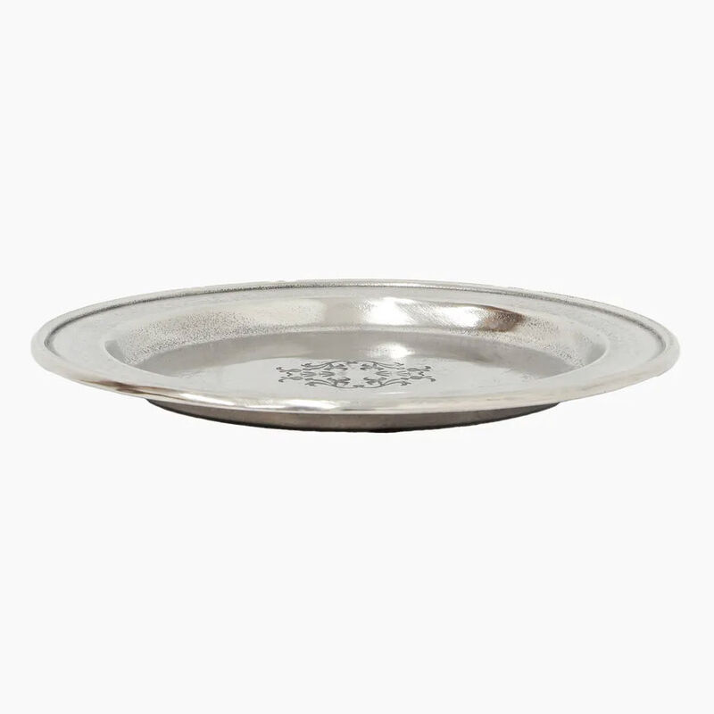 French Country Silver Charger Plate image number 1